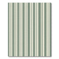 Classic Forest Green Pinstripe Ticking Rug