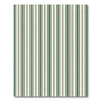 Classic Forest Green Pinstripe Ticking Rug