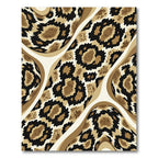Elegant Neutral Serpent Skin Snake Texture Rug