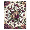 Elegant Floral Arrow Compass Medallion Rug