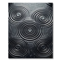 Monochromatic Concentric Circles Raindrops Rug