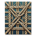 Woven Natural Rope Lattice Area Rug