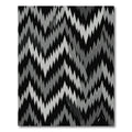 Monochrome Jagged Mountain Range Rug