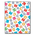Whimsical Alphabet Jigsaw Puzzle Squares Rug