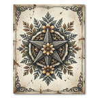 Earthy Star Floral Antique Ornament Rug