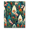 Tropical Surfboard Botanical Jungle Floral Rug