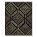 Gold Geometric Tribal Diamond Art Rug