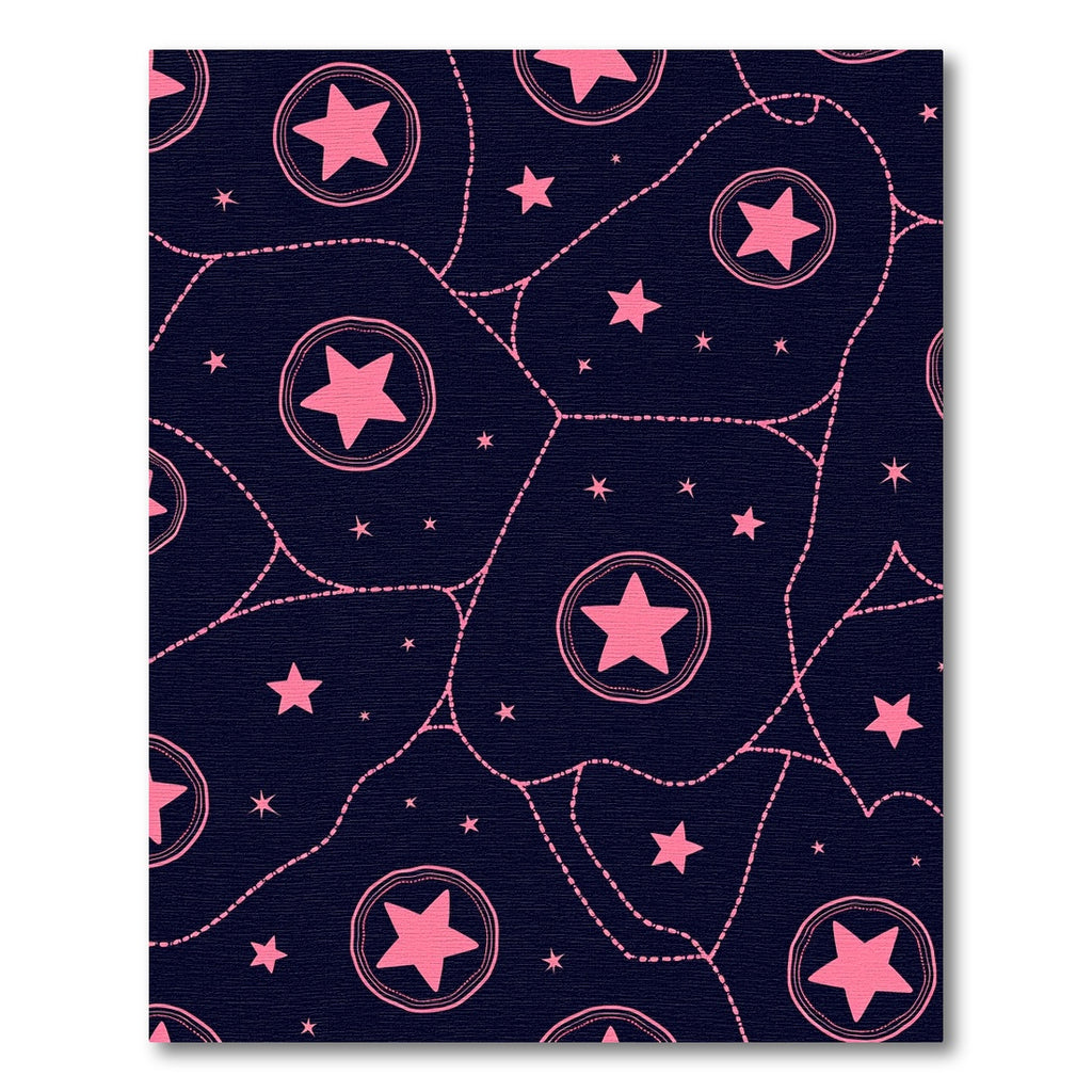 Pink Star Constellation Nebula Rug