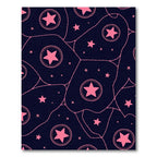 Pink Star Constellation Nebula Rug