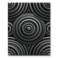 Monochromatic Circular Ripple Geometric Rug