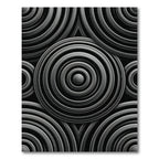 Monochromatic Circular Ripple Geometric Rug