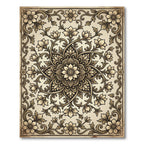 Vintage Floral Medallion Scrollwork Rug