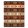 Earthy Southwestern Geometric Arrow Stripe Rug