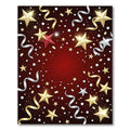Gold Silver Red Star Party Confetti Rug