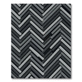 Monochrome 3D Herringbone WeaveRug Rug