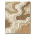 Earthy Browns Topographic Swirl Rug
