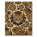 Golden Feline Spots Medallion Rug