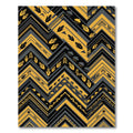 Yellow Corn and Cloud Zigzag Arrows Rug