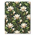 Cream Magnolia Blossom Garden Rug