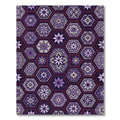 Purple Floral Hexagon Medallion Rug