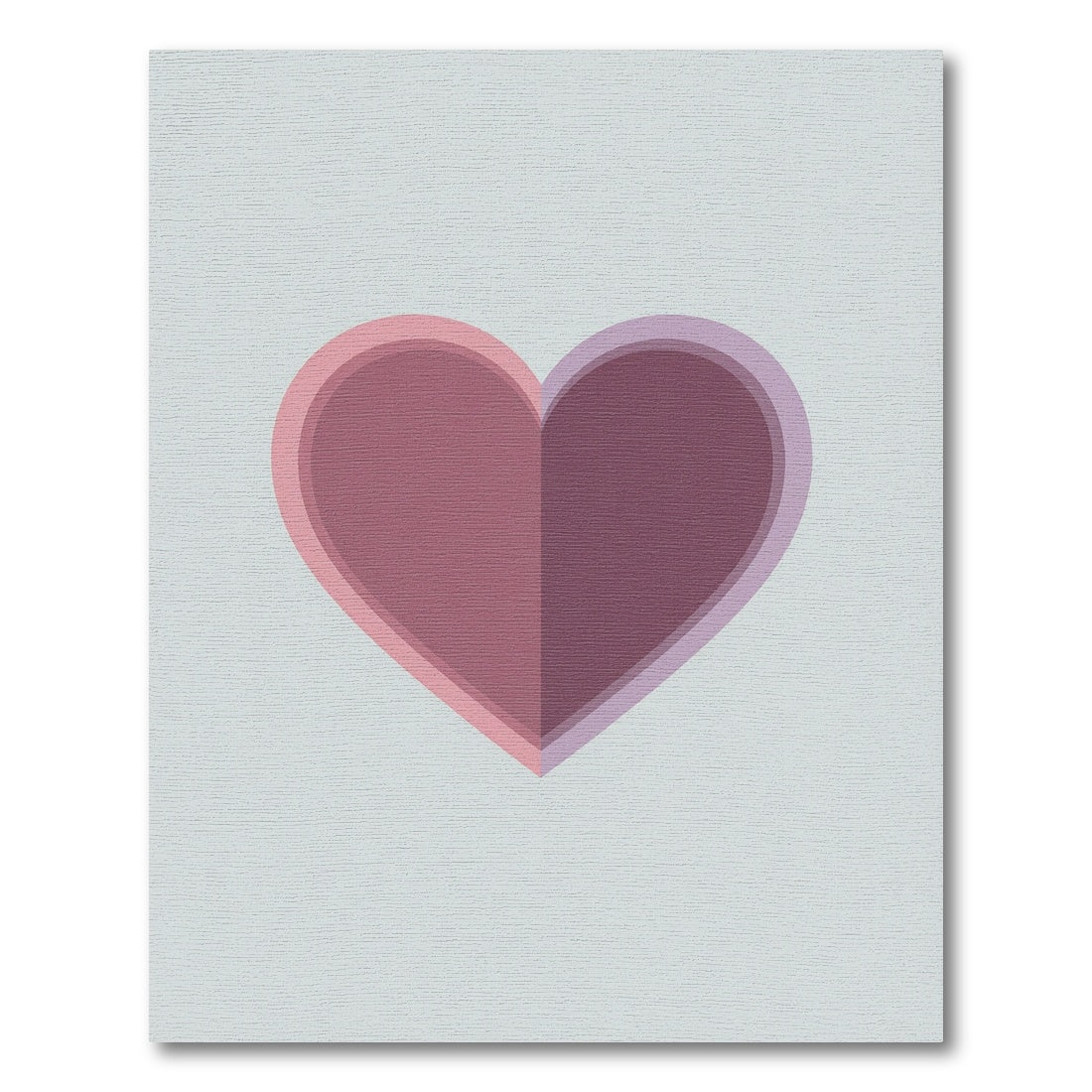 Duo Tone Heart Shape Contemporary Rug