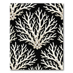 White Coral Branch Repeat Rug
