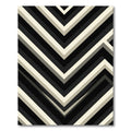 Monochromatic Chevron Zigzag Geometric Rug