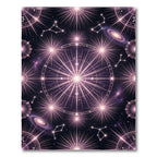 Cosmic Pink Starburst Constellation Rug