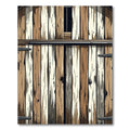 Rustic Weathered Wood Grain Stripes Rug