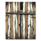 Rustic Weathered Wood Grain Stripes Rug
