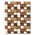 Textured Brick Wall Tonal Variety Rug