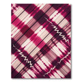 Vibrant Crimson Tie Dye Diamonds Rug