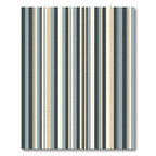 Modern Slate and Beige Vertical Stripe Rug