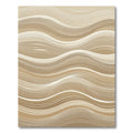Beige Fluid Wavy Line Texture Rug