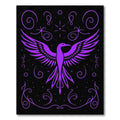 Purple Phoenix Swirls Cosmic Art Rug