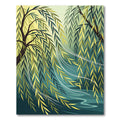 Weeping Willow Branch Serene Water Rug