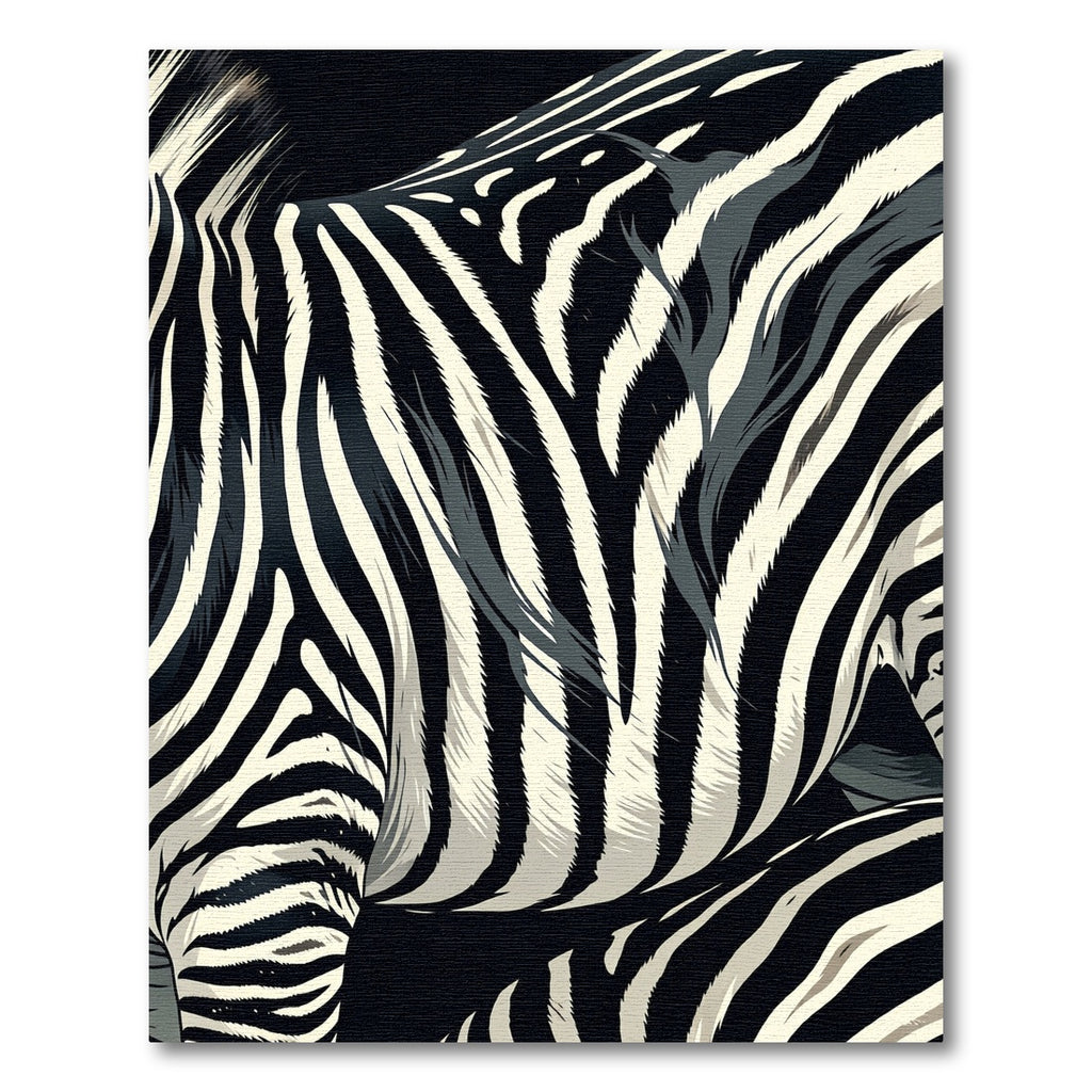 Bold Black Ivory Zebra Stripes Rug