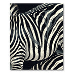 Bold Black Ivory Zebra Stripes Rug