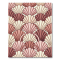 Art Deco Scalloped Shell Blush Rug
