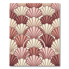 Art Deco Scalloped Shell Blush Rug