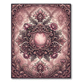 Victorian Rose Carriage Scrollwork Rug