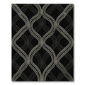 Monochromatic Dotted Interlocking Curves Rug