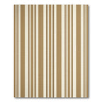 Classic Brown White Stripe Rug