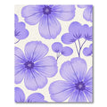 Pastel Lavender Large Floral Garden Rug
