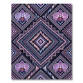 Purple Orchid Geometric Diamond Rug