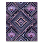 Purple Orchid Geometric Diamond Rug