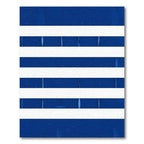 Modern Navy and White Bold Stripe Rug