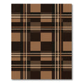 Classic Chocolate and Tan Plaid Rug