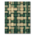 Emerald Beige Woven Geometric Rug