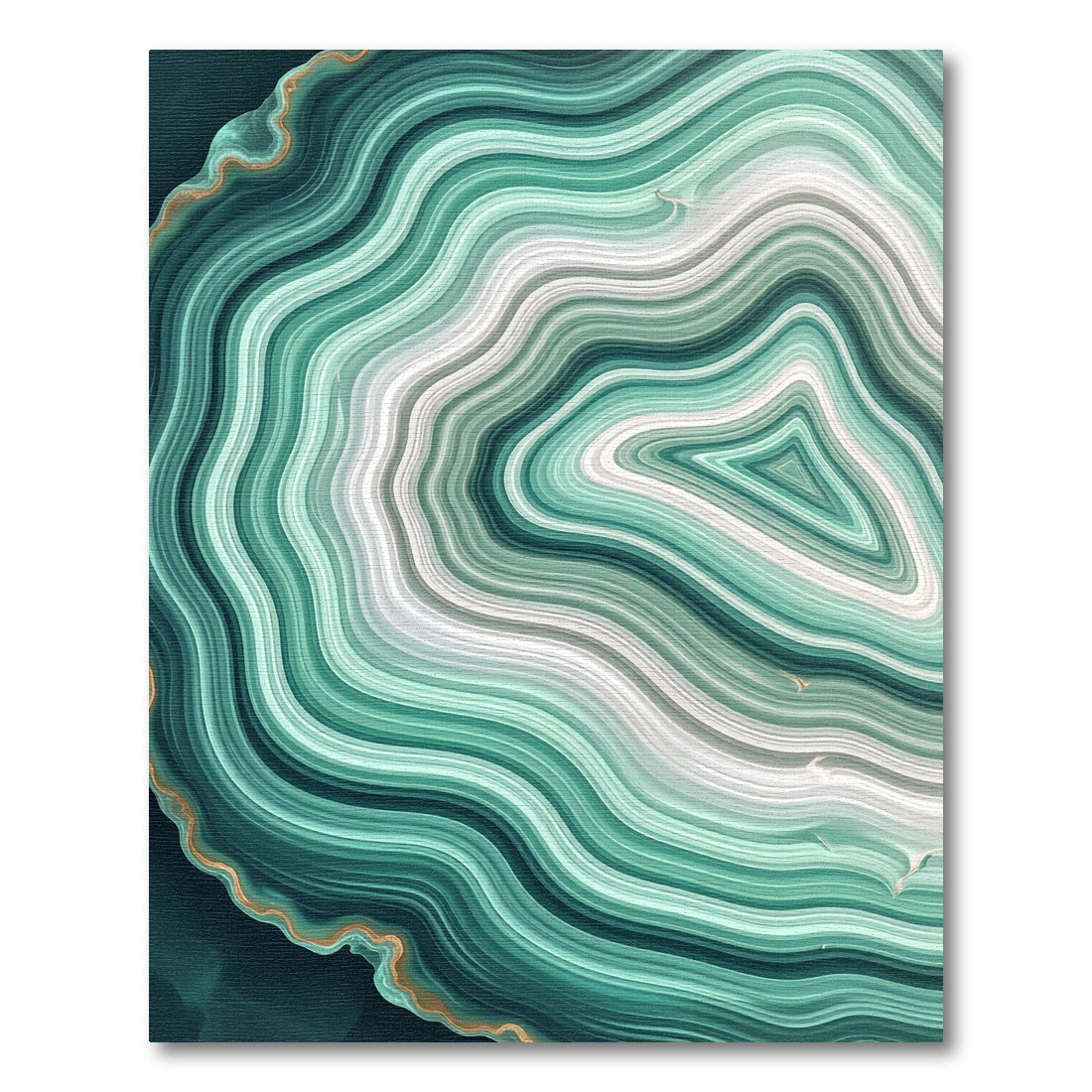 Aqua Teal Agate Swirl Rug